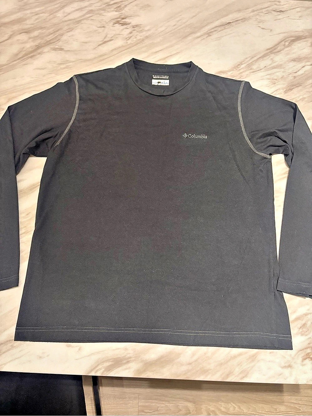 Columbia Omni-Wick Advanced Evaporation Long Sleeve Shirt in Black Size Large